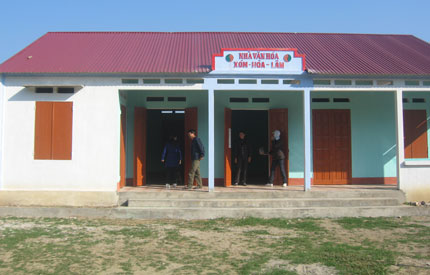 Dân đóng góp 140 triệu đồng xây nhà văn hóa