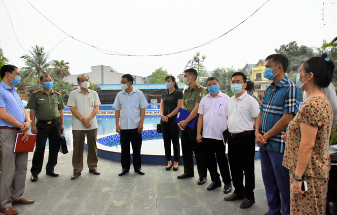 Kiểm tra công tác phòng chống dịch tại các cơ sở cách ly