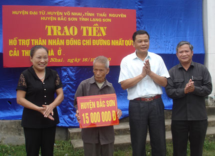 Hỗ trợ xây dựng nơi thờ tự đồng chí Đường Nhất Quý