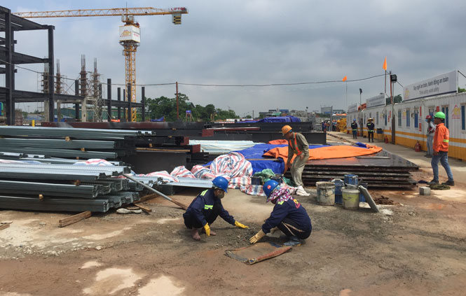 Siêu thị GO đã hoàn thành khoảng 60% khối lượng xây lắp