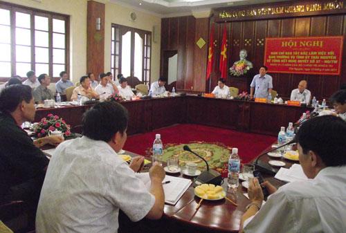 Ban Chỉ đạo Tây Bắc làm việc tại Thái Nguyên về thực hiện Nghị quyết 37