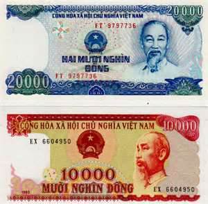 Đình chỉ lưu hành tiền cotton 10 nghìn đồng và 20 nghìn đồng