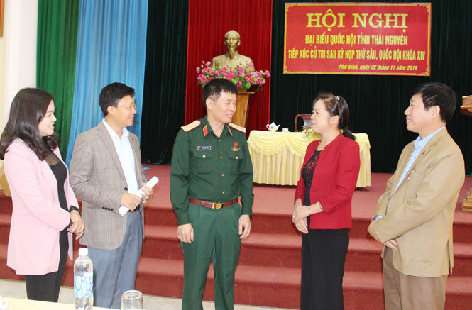 Đại biểu Quốc hội tỉnh tiếp xúc cử tri các huyện Phú Bình, Đồng Hỷ