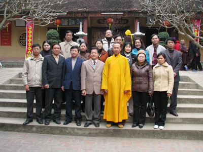 Các ban xây dựng Đảng Tỉnh uỷ thăm và chúc mừng Hội phật giáo nhân dịp năm mới