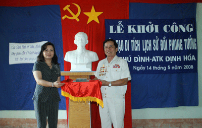 Khởi công tôn tạo di tích lịch sử đồi Phong Tướng tại xã Phú Đình- Định Hóa