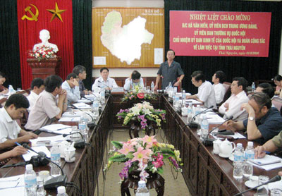 Đoàn giám sát của Uỷ ban Thường vụ Quốc hội làm việc với lãnh đạo tỉnh và các ngành liên quan