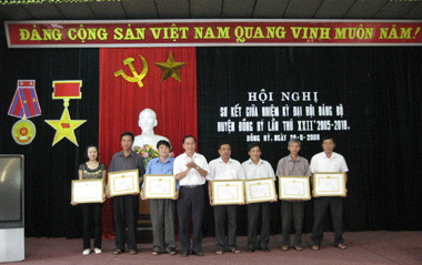 Đảng bộ huyện Đồng Hỷ, Võ Nhai sơ kết giữa nhiệm kỳ