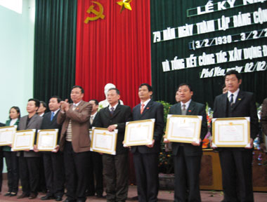 Phổ Yên: Kỷ niệm 79 năm Ngày thành lập Đảng (3/2)