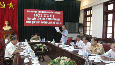 Thái Nguyên đóng góp ý kiến vào Dự án Luật Giao thông đường bộ (sửa đổi), Dự thảo Luật Thi hành án dân sự