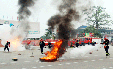 Thái Nguyên: Hội thao phòng cháy chữa cháy